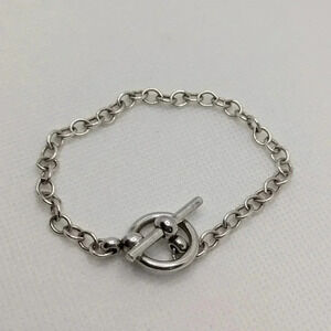 Silver Toggle Chain Bracelet - Women Jewelry